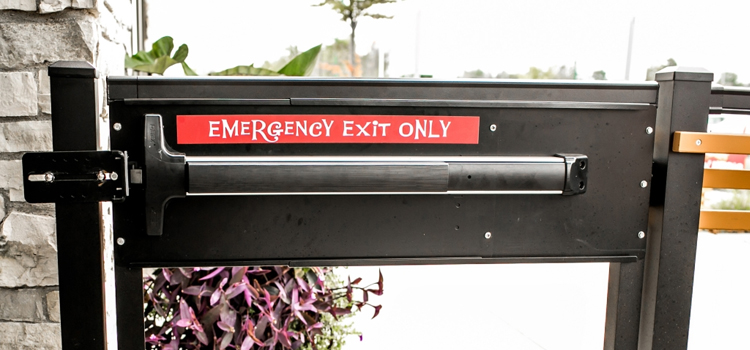 emergency push bar installation in Temple Terrace