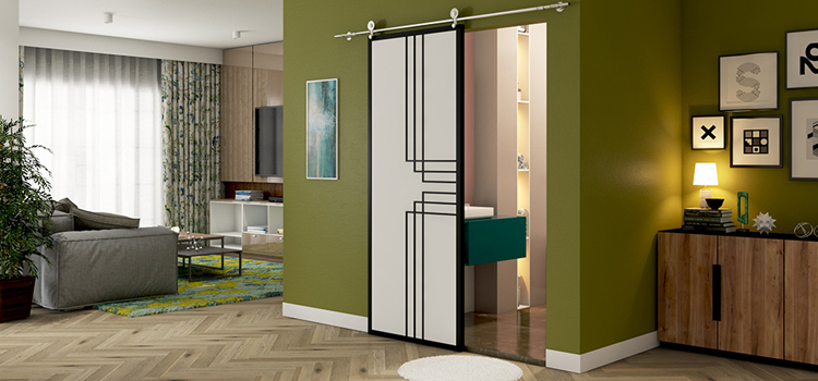 sliding bathroom door installation in Temple Terrace